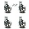 Service Caster 12 Inch Heavy Duty Semi Steel Cast Iron Caster Set with Brake and Swivel Lock SCC-KP92S1230-SSR-SLB-BSL-4 - alternate 1
